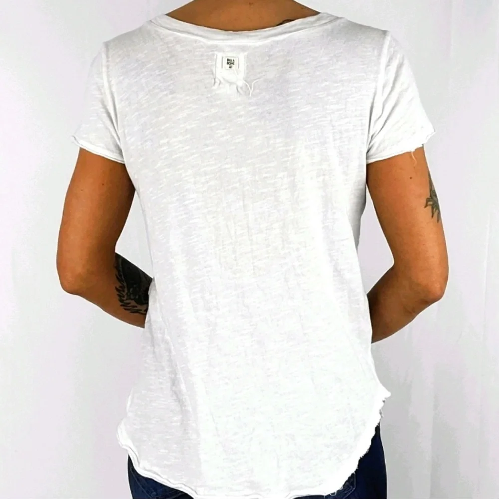 🔥BILLABONG🔥WHITE LACE UP TOP SIZES XS & M NWT - Picture 2 of 4